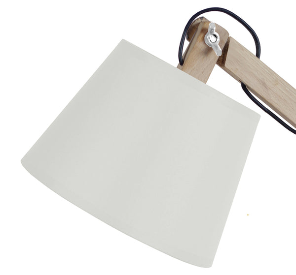 Lampe de bureau TOSEL JUKKA,bois , H68xD28xP28  cm.