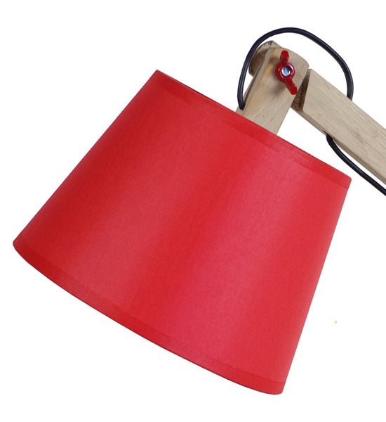 Lampe de bureau TOSEL JUKKA,bois , H68xD28xP28  cm.