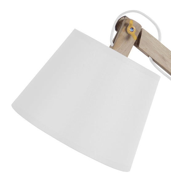 Lampe de bureau TOSEL JUKKA,bois , H68xD28xP28  cm.