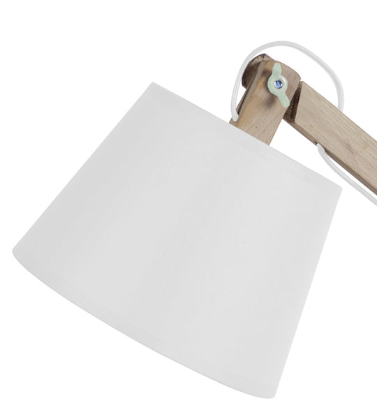 Lampe de bureau TOSEL JUKKA,bois , H68xD28xP28  cm.