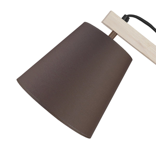 Lampe de bureau TOSEL LOFOTEN,bois , H70xD28xP28  cm.