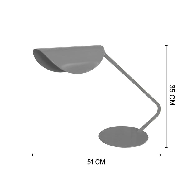 Lampe de bureau TOSEL ULLA,métal , H35xD22xP51  cm.