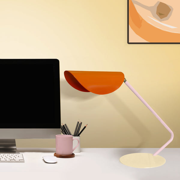 Lampe de bureau TOSEL ULLA,métal , H35xD22xP51  cm.