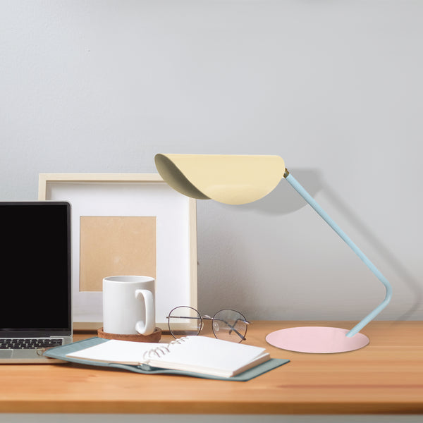 Lampe de bureau TOSEL ULLA,métal , H35xD22xP51  cm.