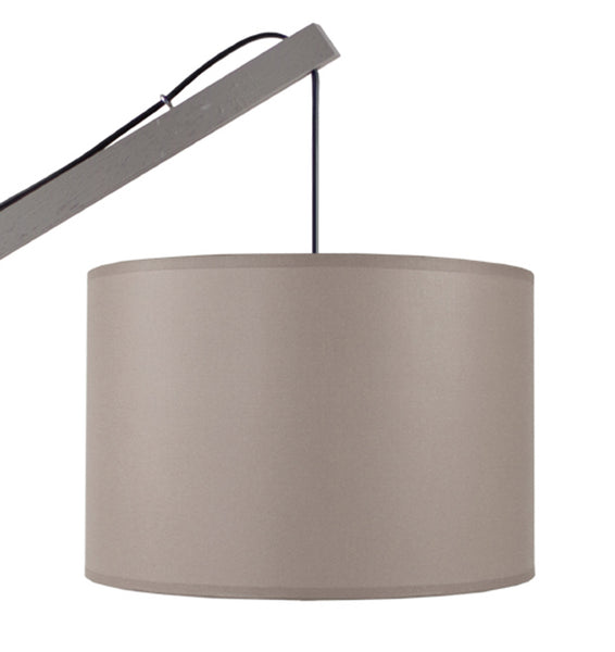Lampadaire liseuse TOSEL PILORI CYLINDRE,bois, H180xD80xP80  cm.