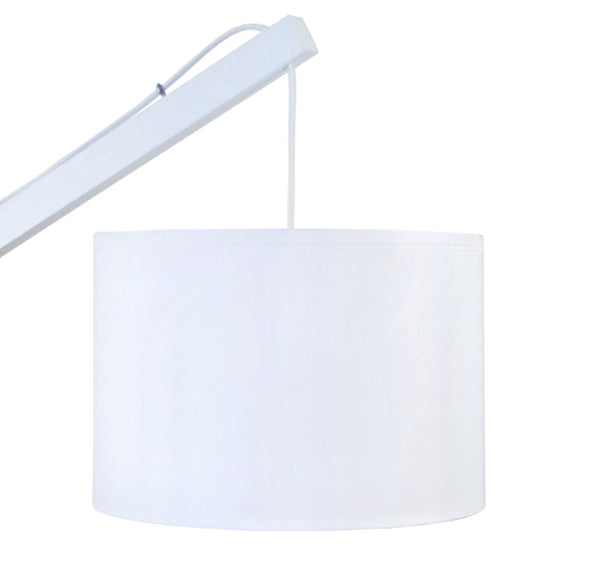 Lampadaire liseuse TOSEL PILORI CYLINDRE,bois, H180xD80xP80  cm.