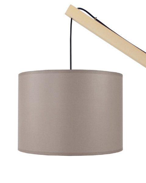 Lampadaire liseuse TOSEL ENKEL,bois naturel, H180xD25xP80  cm.