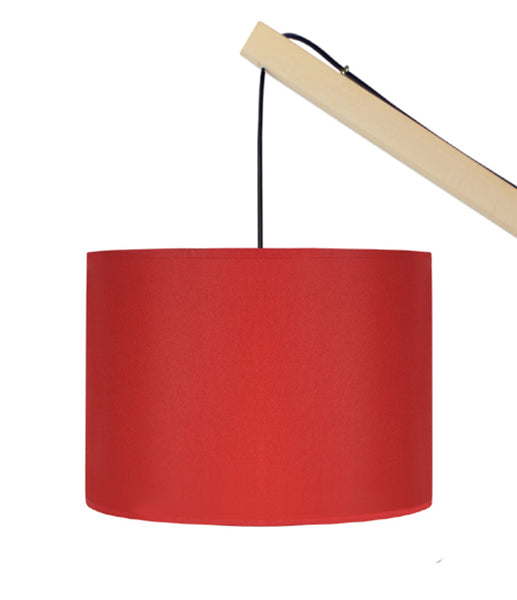Lampadaire liseuse TOSEL ENKEL,bois naturel, H180xD25xP80  cm.