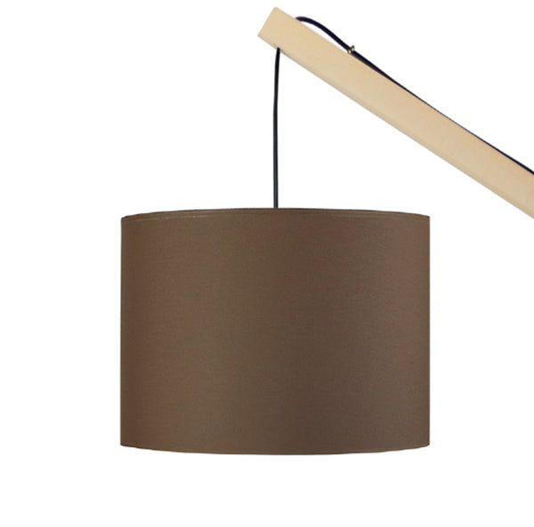 Lampadaire liseuse TOSEL ENKEL,bois naturel, H180xD25xP80  cm.