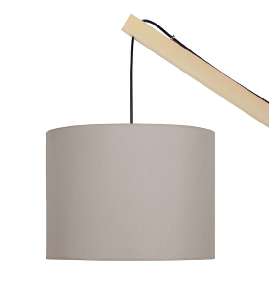 Lampadaire liseuse TOSEL ENKEL,bois naturel, H180xD25xP80  cm.