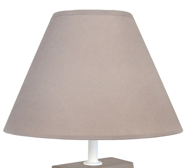 Lampe de chevet TOSEL MIKELLI LT2,bois , H50xD22xP22  cm.