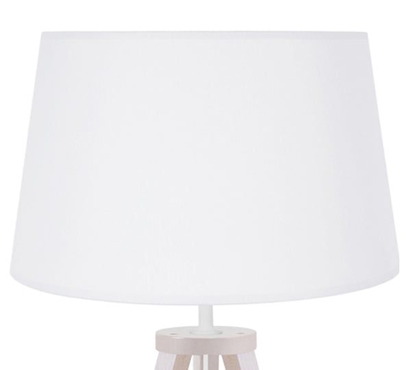 Lampe de chevet TOSEL MALMO LT2,bois , H54xD30xP30  cm.