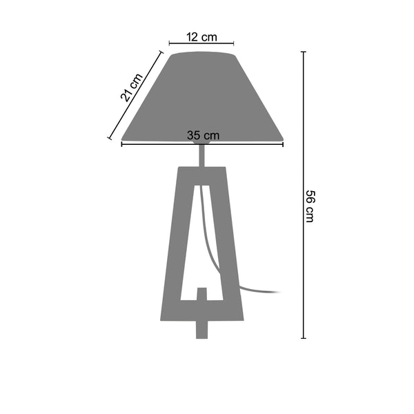 <tc>Candeeiro de Mesa VILA A LT 2- 30cm - 1 Luz </tc>