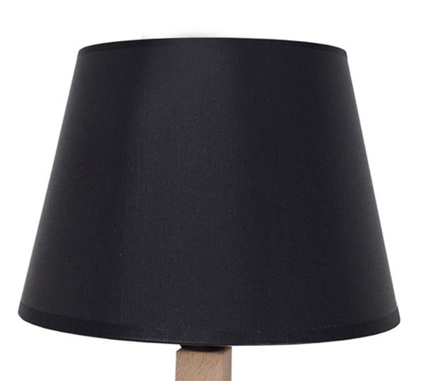 Lampe a poser TOSEL GERI LT2,bois, H44xD45xP16  cm.