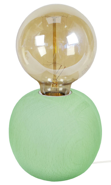 Lampe de chevet TOSEL BOIS BOULELT2,bois, H21xD11xP11  cm.