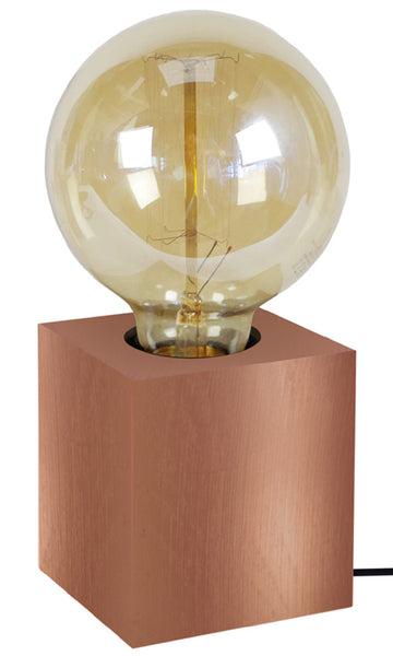 <tc>Candeeiro de Mesa BOIS CUBE LT2- 9,5cm - 1 Luz </tc>