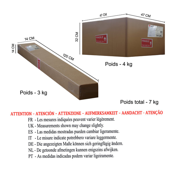 Lampadaire TOSEL LISERON,bois , H160xD45xP45  cm.