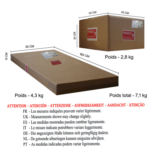 Lampadaire TOSEL CASHEMIRE,bois naturel, H163xD45xP45  cm.