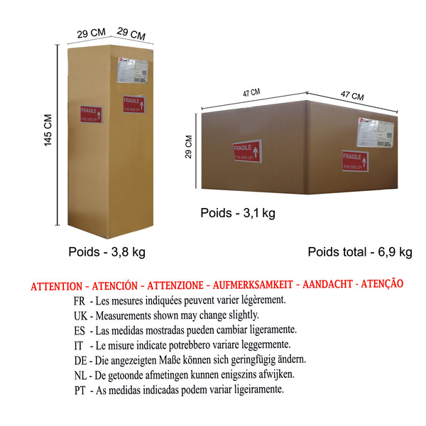 Lampadaire TOSEL ONDAS  H170xD50xP50cm- 1 Lumière