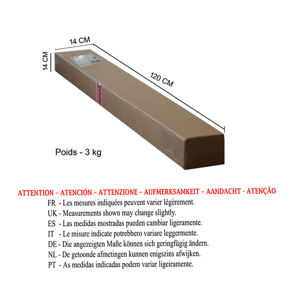 Lampadaire TOSEL MALMO PIED,bois , H152xD40xP40  cm.