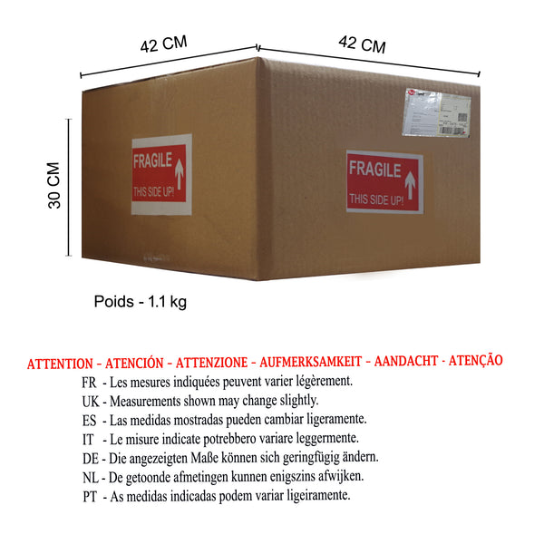 Lampe de chevet TOSEL MIDGARD,métal , H41xD22xP22  cm.