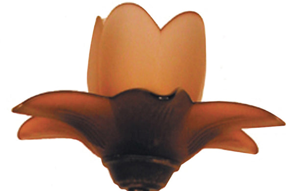 Lampe de chevet TOSEL TULIPANO,métal , H50xD35xP35  cm.