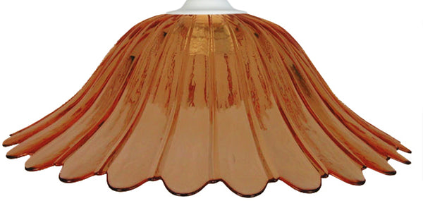 Suspension TOSEL FLEUR,verre H80xD35xP35  cm.