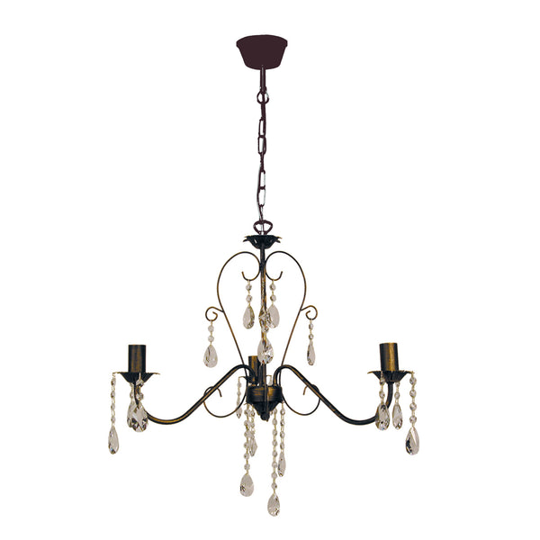 Lustre PAMPILLES métal bras