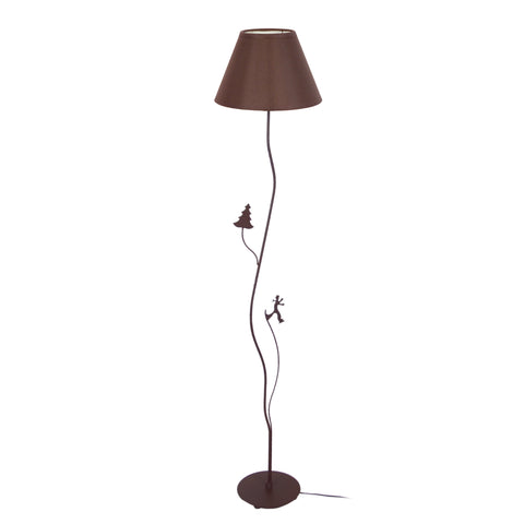 Lampadaire TOSEL SKIEUR,métal, H165xD40xP40  cm.