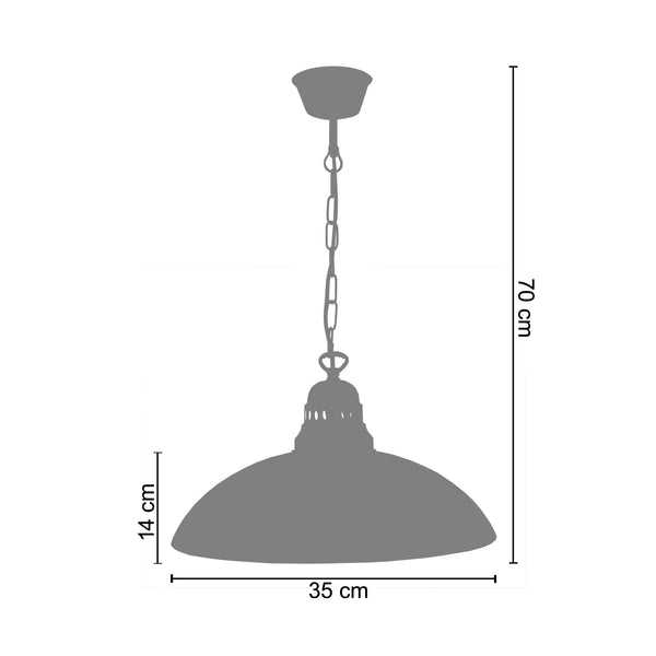 Suspension  CARLOT 1 35cm - 1 Lumière