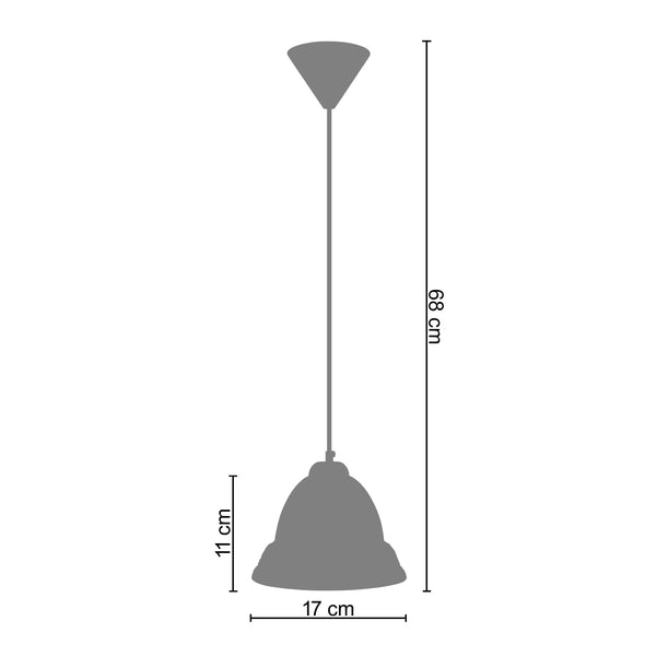 <tc>Suspensão CLASSIC  17cm - 1 Luz  </tc>