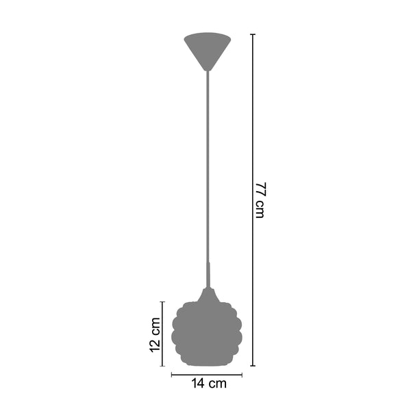 <transcy>Suspensão FLEUVE  36cm - 1 Luz </transcy>