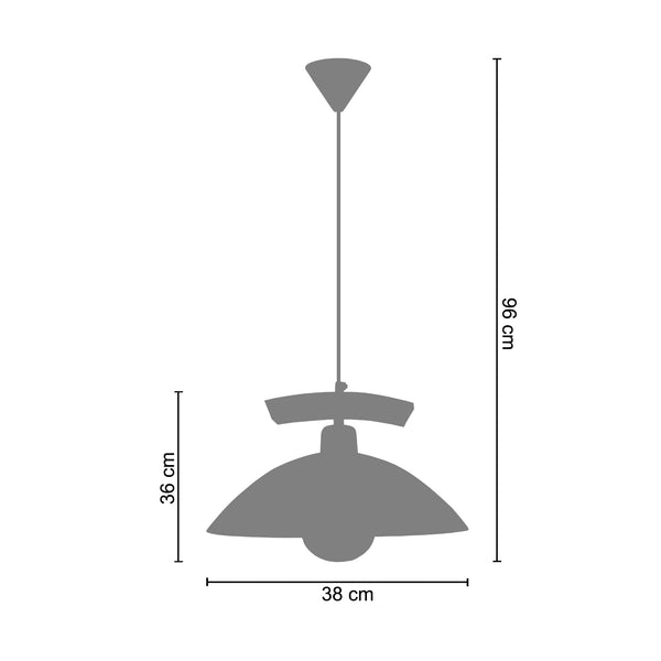 <tc>Suspensão POUTRES CARRÉS  38cm - 1 Luz  </tc>