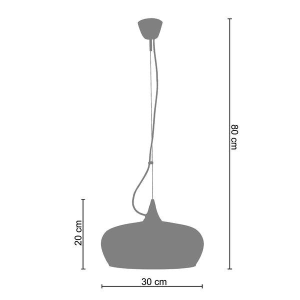 Suspension TOSEL MATILDE,métal  H80xD30xP30  cm.