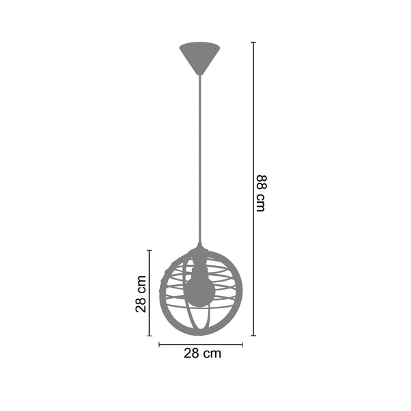 <tc>Suspensão UNIVERSE  28cm - 1 Luz  </tc>