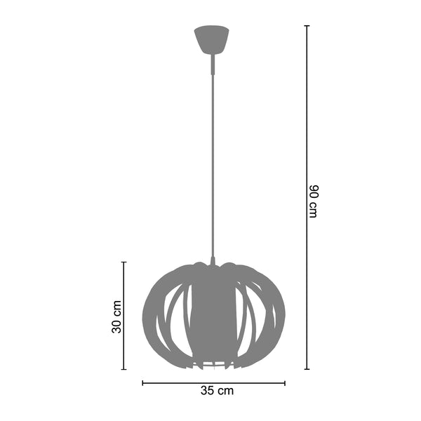 <tc>Suspensão SALOON  35cm - 1 Luz  </tc>