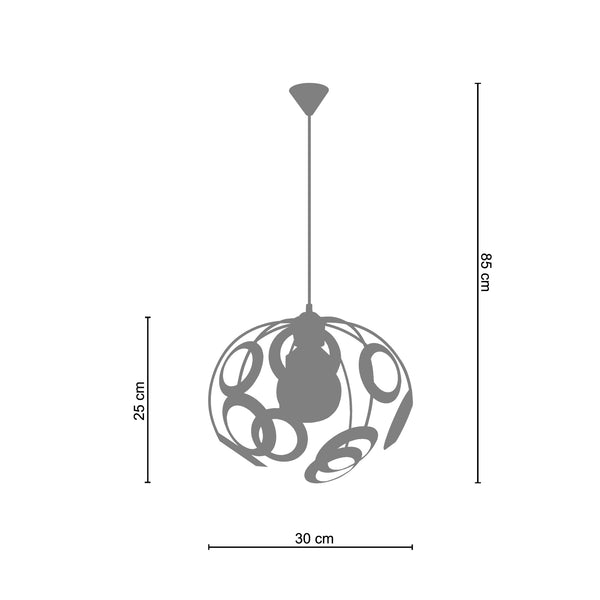 <tc>Suspensão JUPITER  30cm - 1 Luz  </tc>