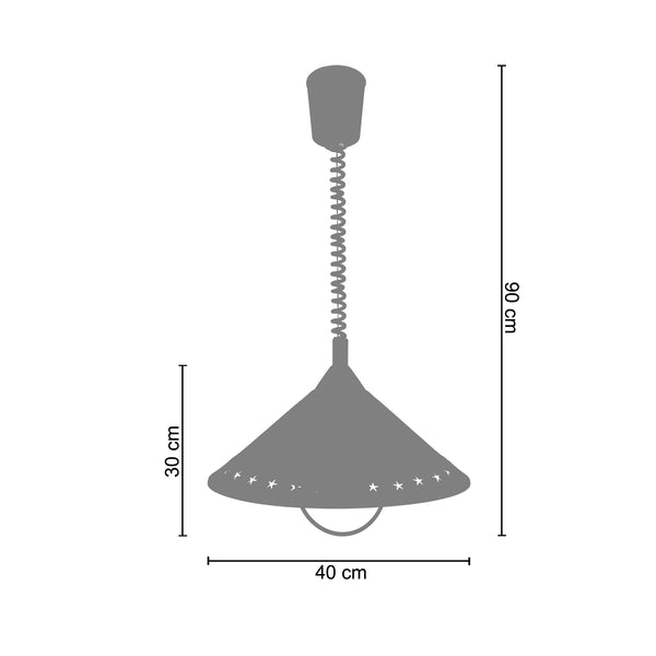 Suspension M&B ETOILE 40cm - 1 Lumière