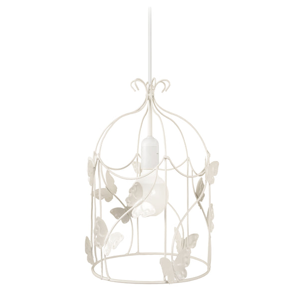 Suspension CAGE PAPILLONS 23cm - 1 Lumière