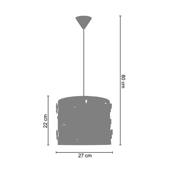 <tc>Suspensão PAPILLON  27cm - 1 Luz </tc>