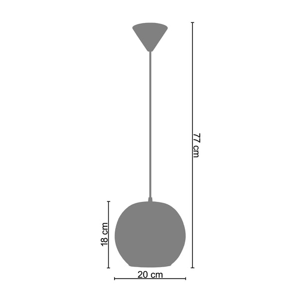 <tc>Suspensão BOULE VERRE  20cm - 1 Luz  </tc>