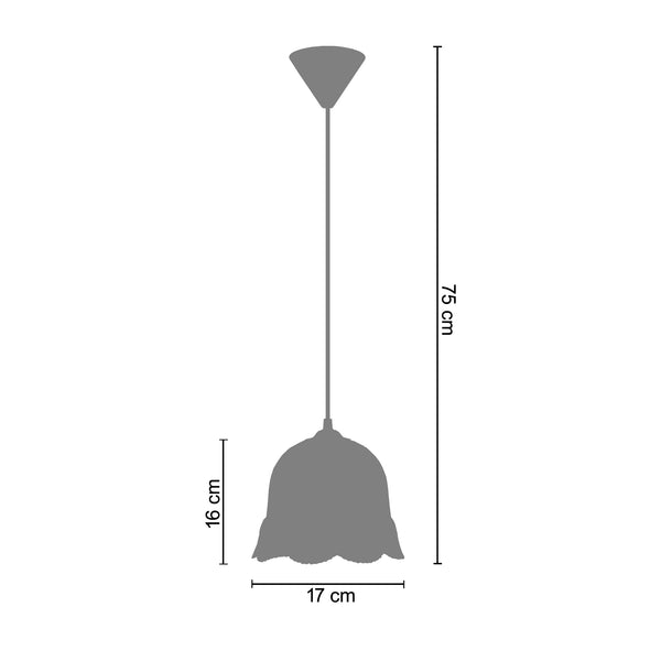 <tc>Suspensão TOLEDO  17cm - 1 Luz  </tc>