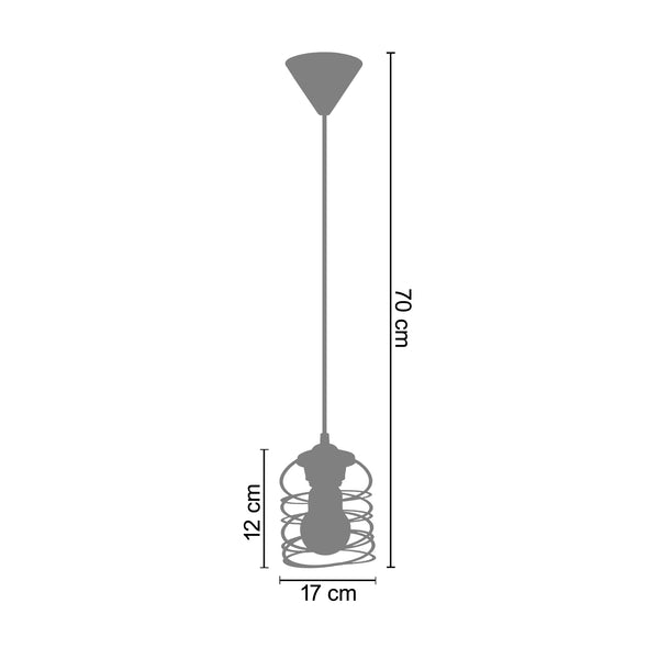 <transcy>Suspensão FLEUVE  36cm - 1 Luz </transcy>