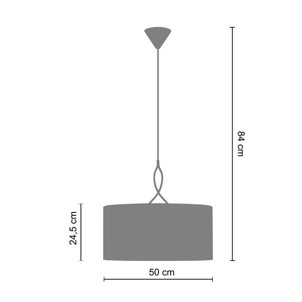 <tc>Suspensão ELÉGANCE  50cm - 1 Luz  </tc>