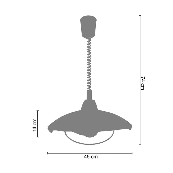 Suspension PAQUI 45cm - 1 Lumière