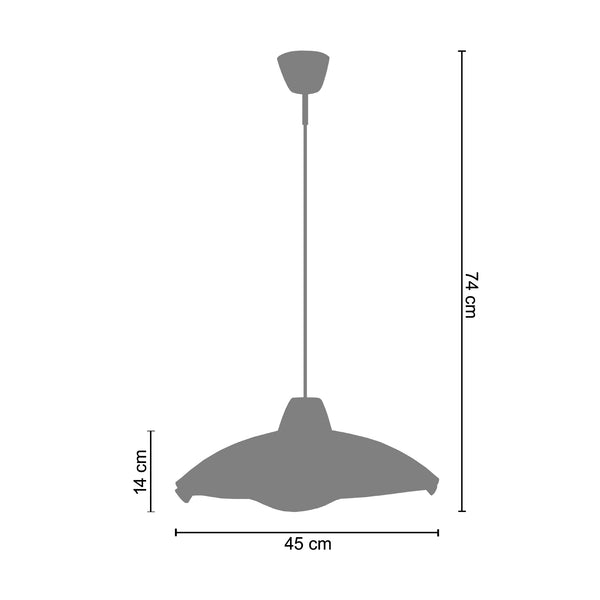 <tc>Suspensão PILAR  45cm - 1 Luz  </tc>