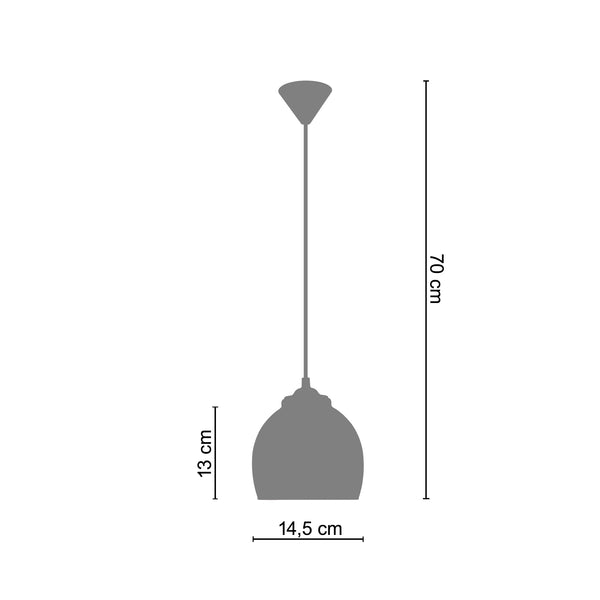 <tc>Suspensão SEGNORINA  14,5cm - 1 Luz  </tc>