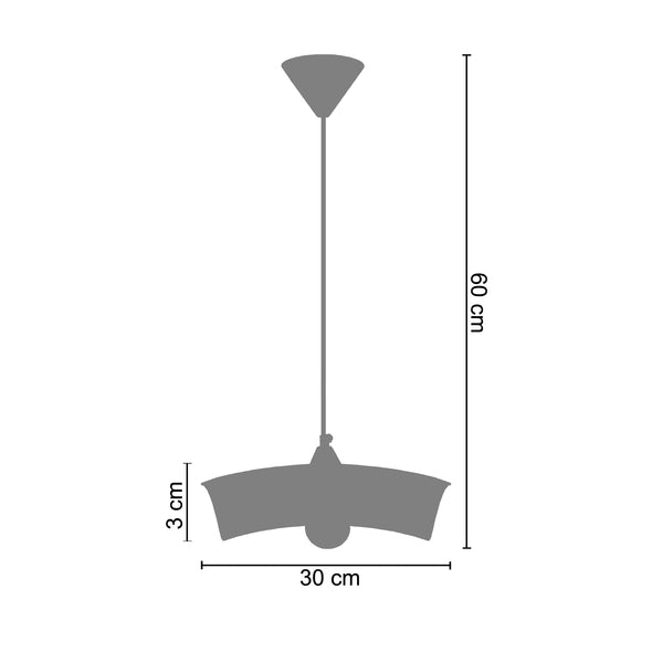 <tc>Suspensão MANON  30cm - 1 Luz  </tc>