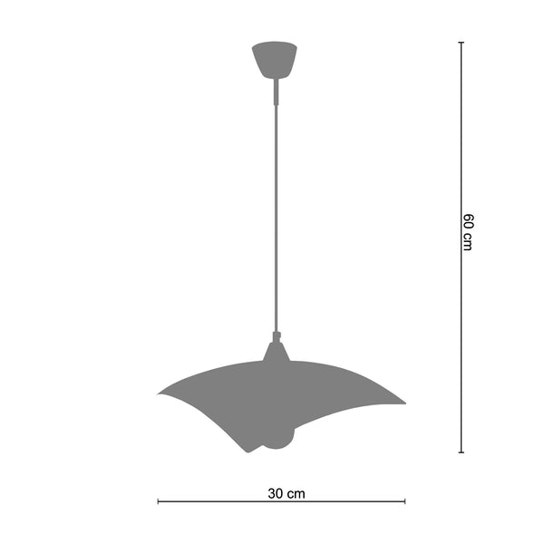 <tc>Suspensão MAE  30cm - 1 Luz  </tc>