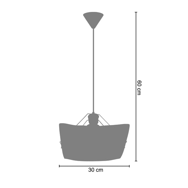 Suspension MAELLE 30cm - 1 Lumière